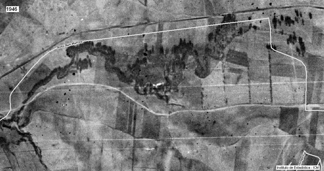 Imagen aérea del Parque El Soto (1946)