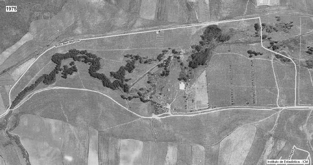 Imagen aérea del Parque El Soto (1975)